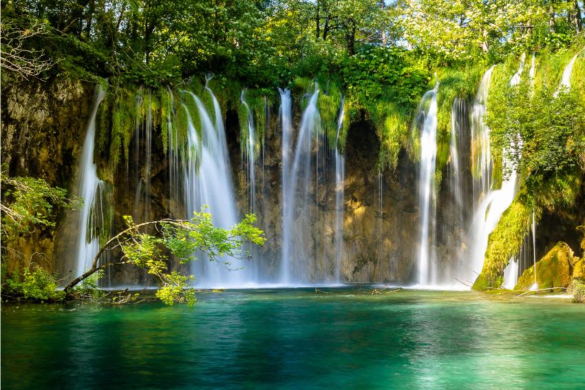 Waterfalls in Plitvice Lakes National Park