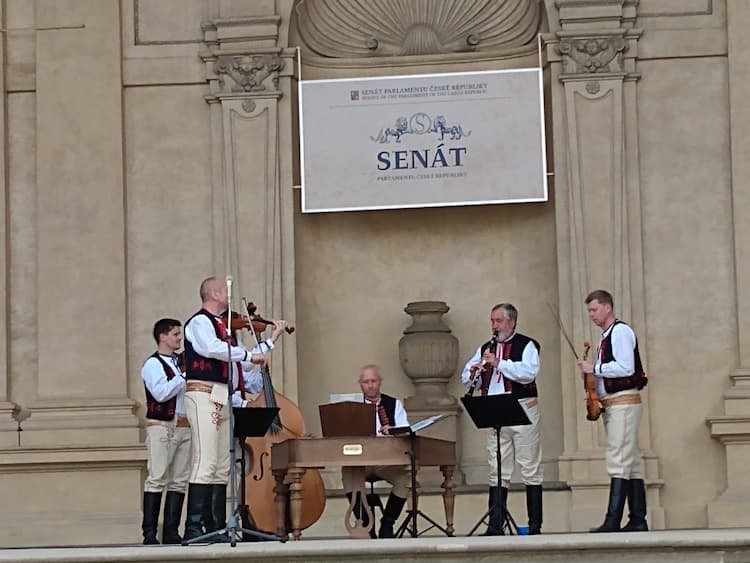 Serenaded by Czech folk music. Photo by Ellen Kahaner