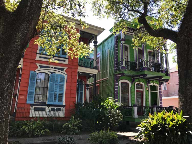 Two Spanish-style residences in New Orleans. Photo by Meryl Pearlstein