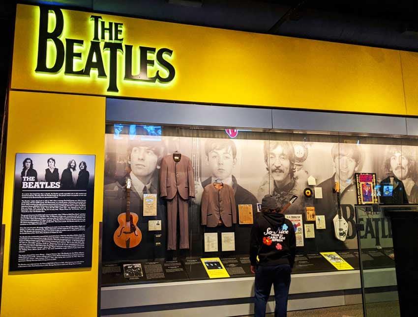 The Beatles exhibit at the Rock and Roll Hall of Fame
