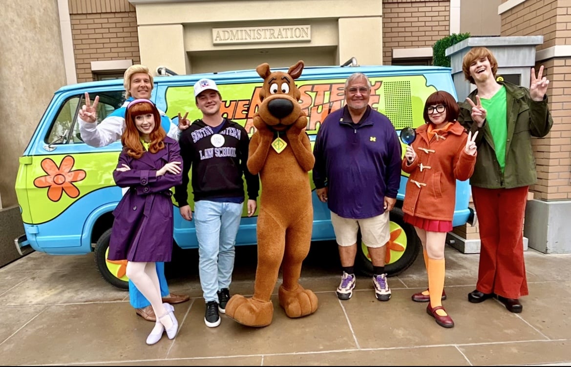 The Scooby Doo crew at Universal Studios