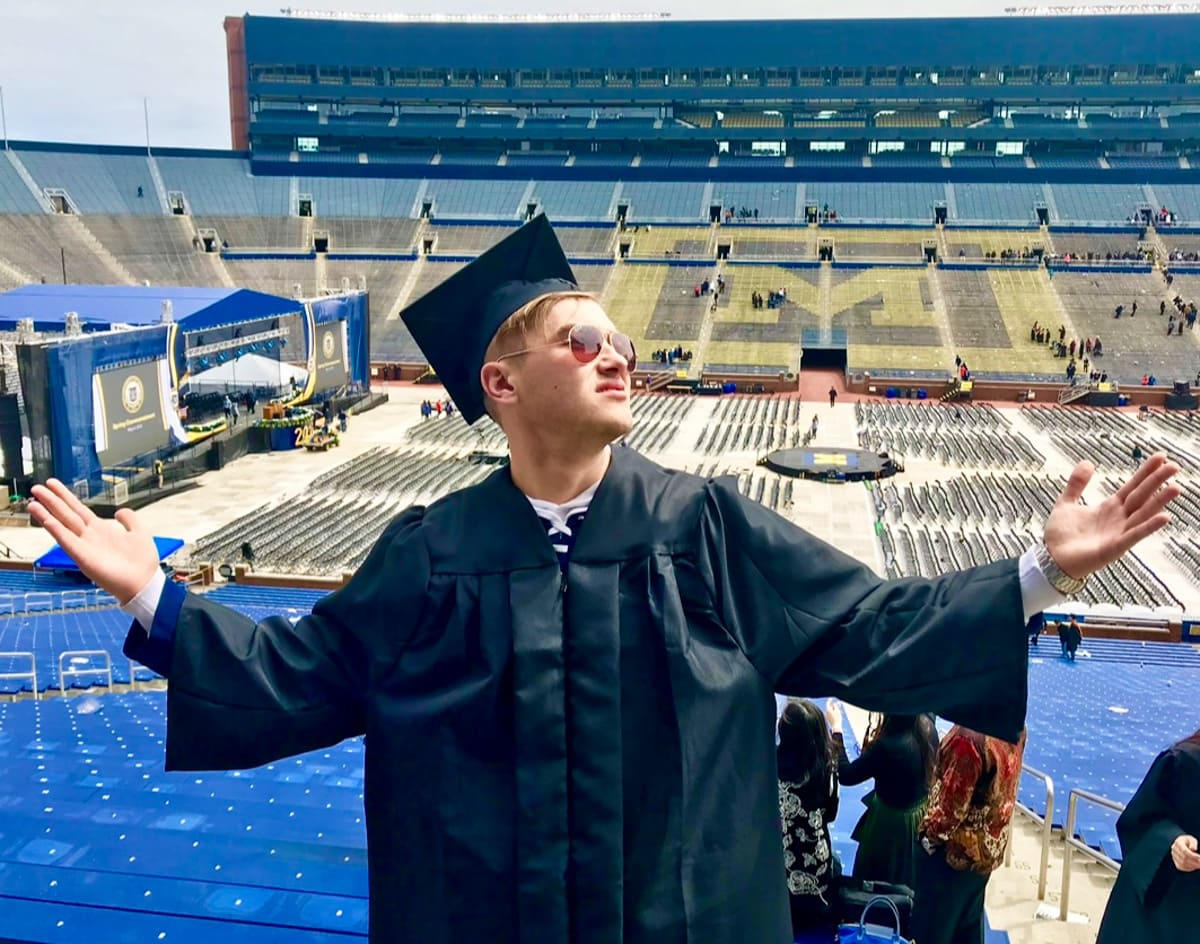 Universal Studios Graduation Undergrad commencement at U. of Michigan’s Big House.
