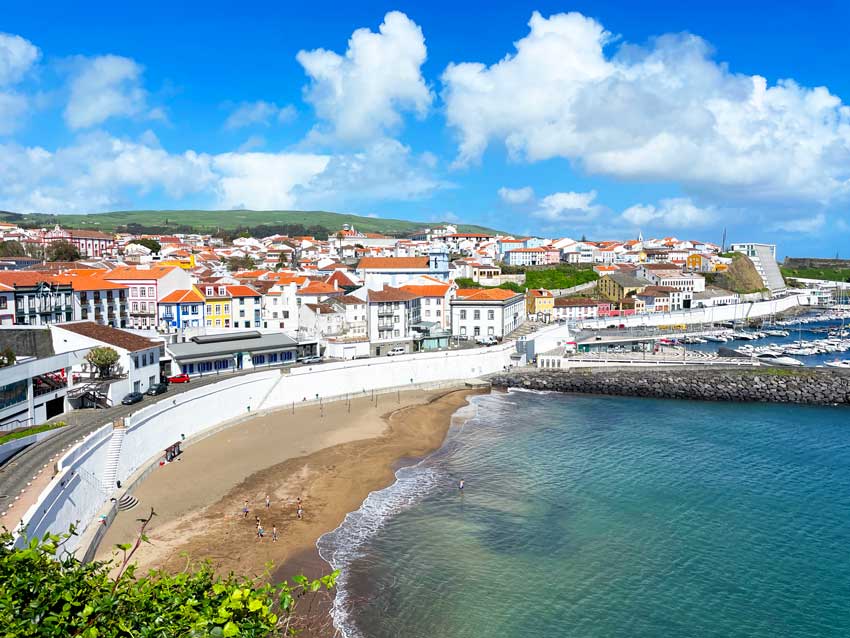 Beautiful view of the city of Angra