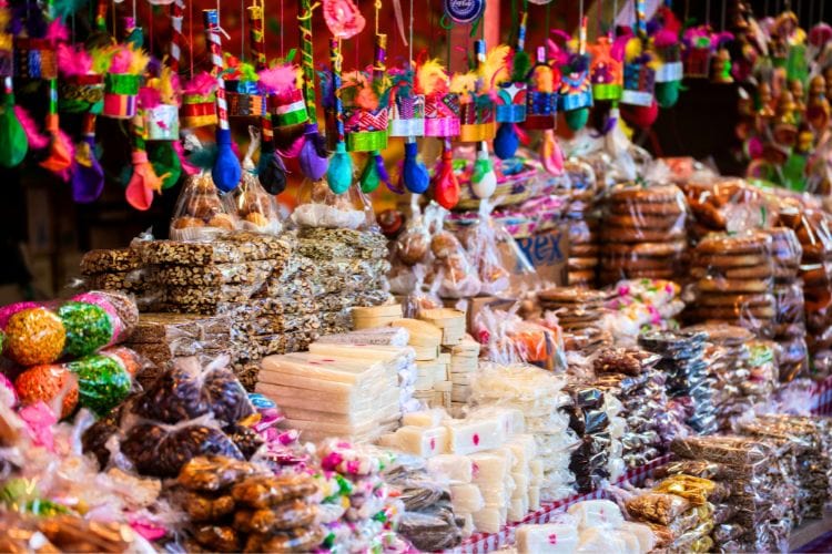 Local market in Mexico City