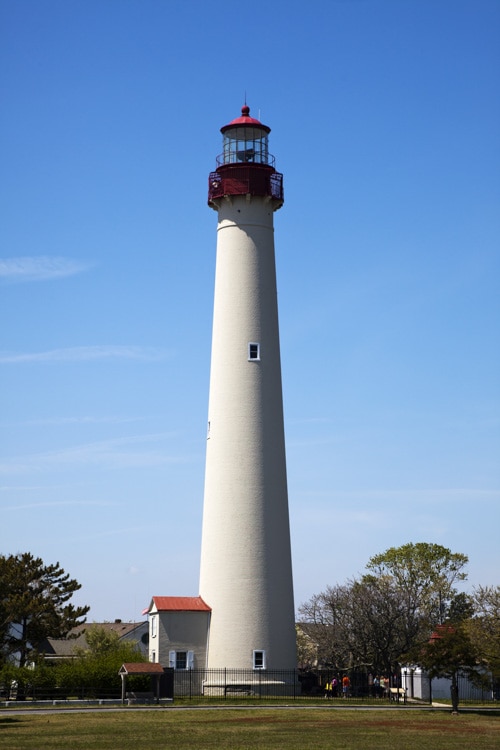 The Cape May, New Jersey Lighthouse has been warning ships since 1859.