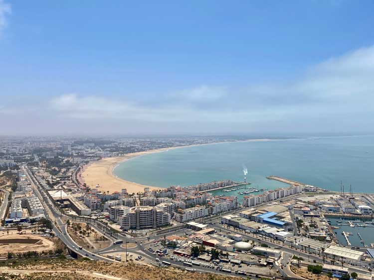 View of Agadir at Kasbah Agadir Oufella