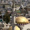 View of Madaba from rooftop of St. John the Baptist Church. Photo by Sabina Lohr, Pinterest