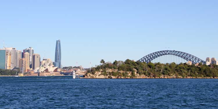 View of Sydney, Australia from the water