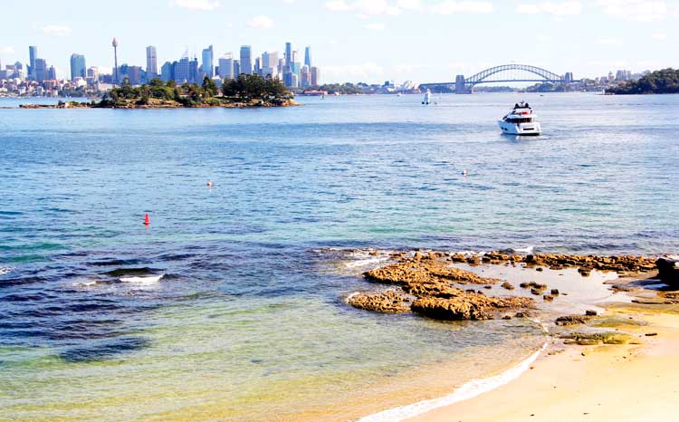 View along the Hermitage Foreshore