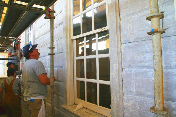 Restoring the Mount Vernon exterior