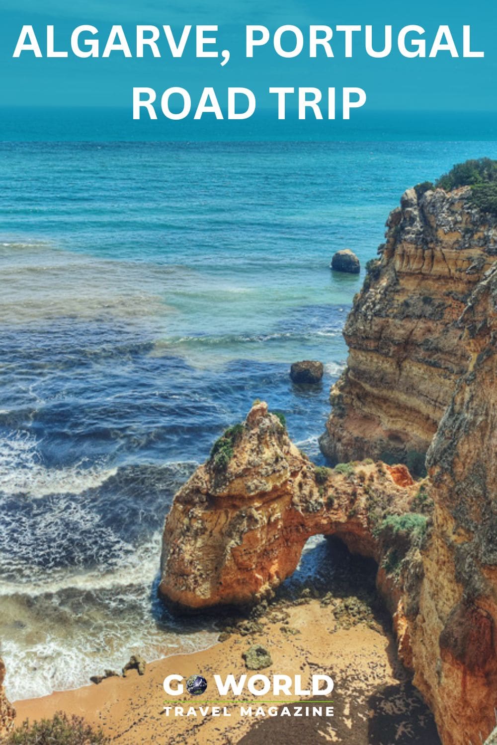 An Algarve road trip takes you along Portugal's coastal paradise, through lovely seaside towns and to stunningly beautiful, secluded beaches. #Portugal #Algarve