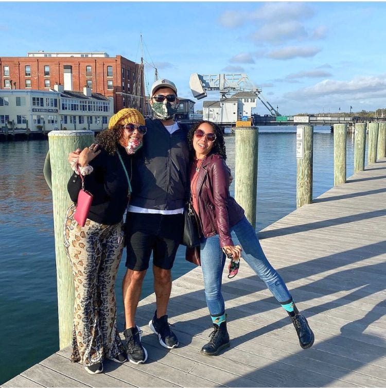 Aurie and friends in Mystic, Connecticut