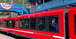 Board the train at the depot in Manitou Springs Photo by Debbie Stone