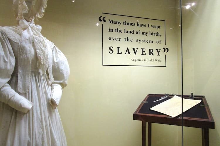 Learn about the Grimke Sisters noted Abolitionists at the Charleston Museum. Photo by Mary Casey-Sturk