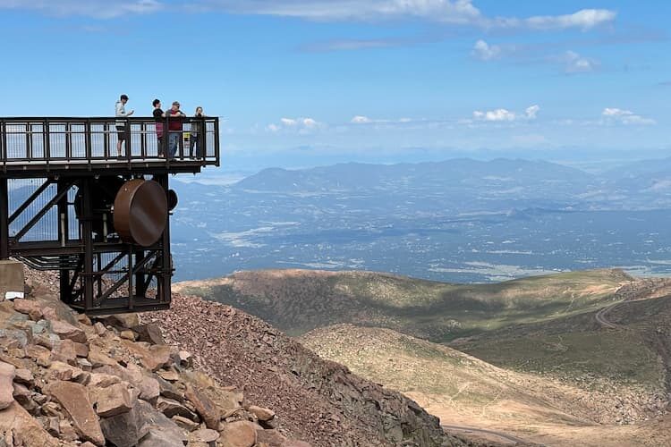 One of several observation decks at the summit. Photo by Debbie Stone