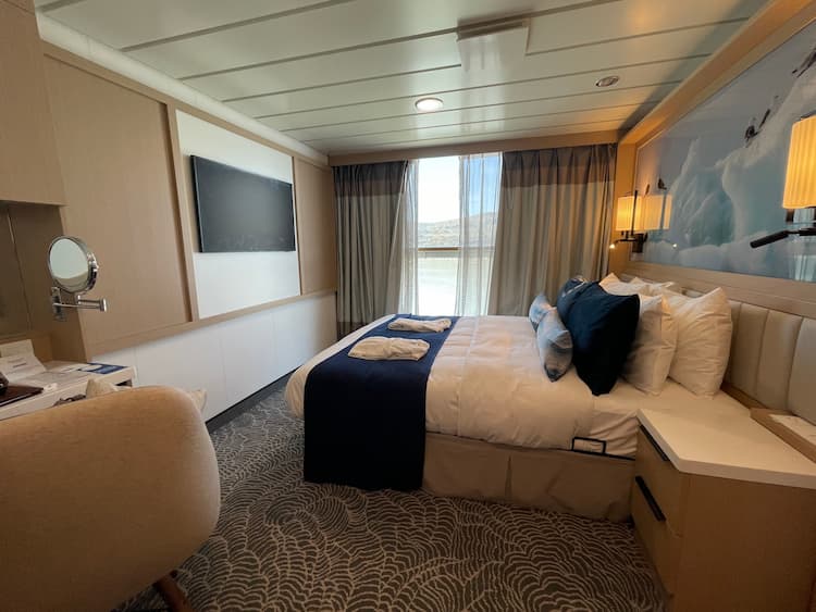 One of the rooms aboard the ship. Photo by Debbie Stone