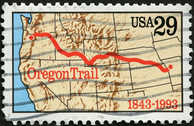 Map of the Oregon Trail