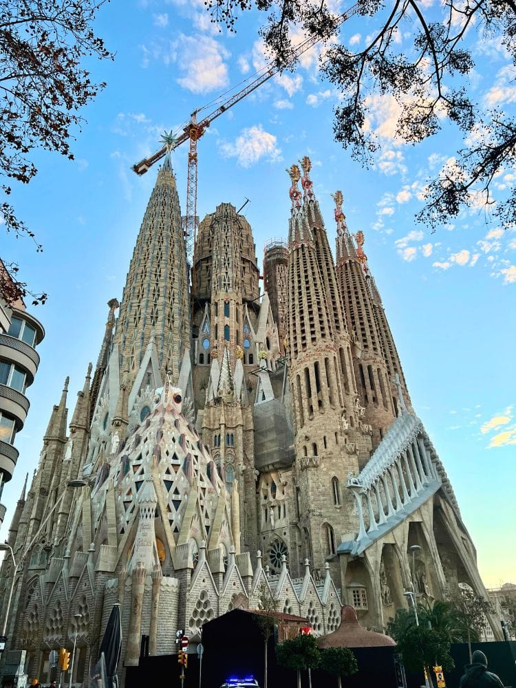 The Sagrada Familia Basilica in Barcelona