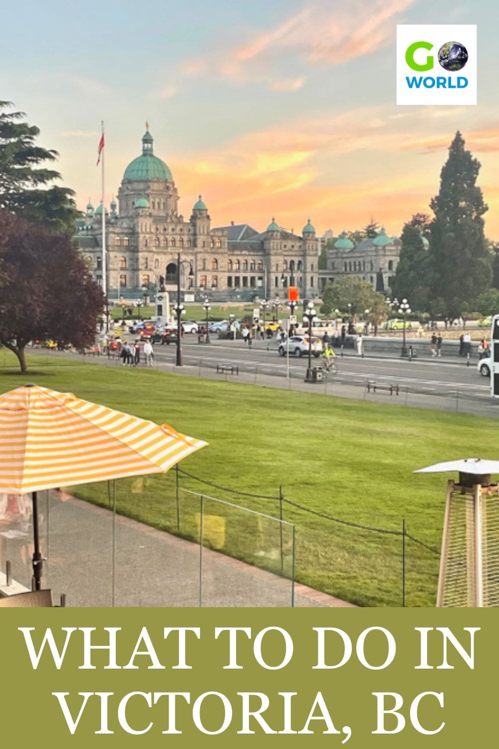 Waterfront British-inspired Victoria boasts old world architecture, blooming gardens, miles of bike paths and a lively food and drink scene. #BC #VictoriaBC