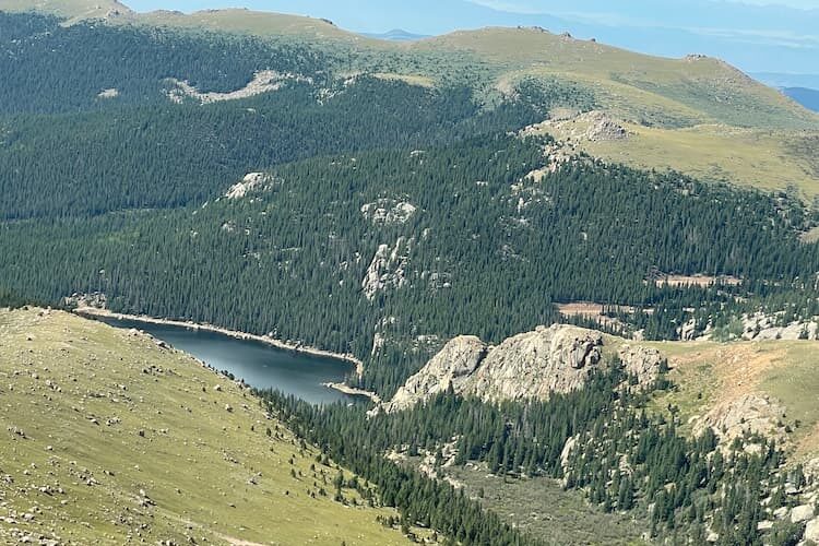 You'll see several reservoirs on your way up to the summit. Photo by Debbie Stone