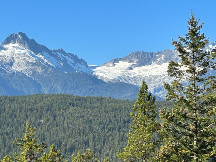 Whistler's almost snow-less ski slopes