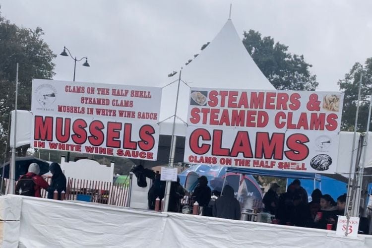Signs at the 40th Annual OysterFest. Photo by Aurie Ceylon