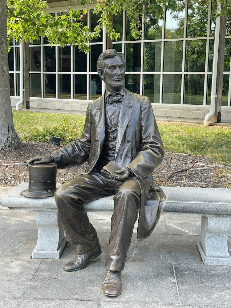 Abe Left an Indelible Mark on Gettysburg. Photo by Debbie Stone