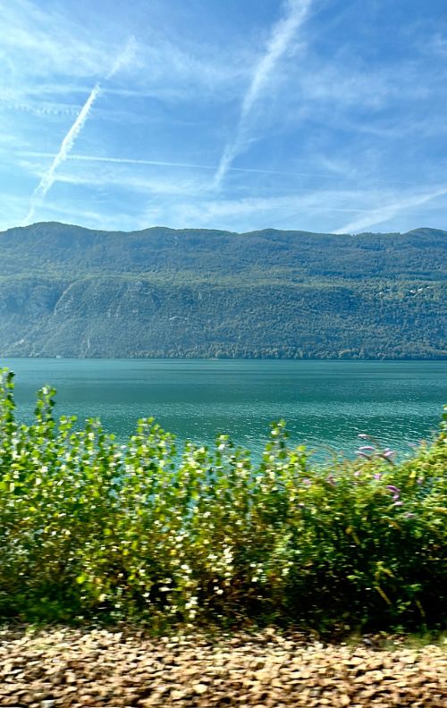 Beautiful views from the train ride to Annecy. Photo by Isabella Miller