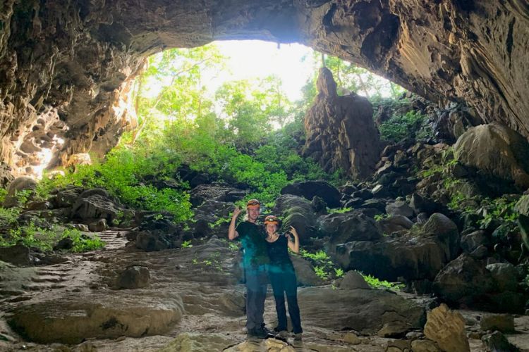 Exploring Elephant Cave. Photo by Georgia Carter
