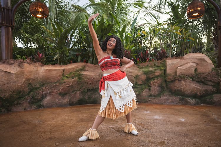 Moana Arrives at World Nature in EPCOT. Photo courtesy of Walt Disney World Resort