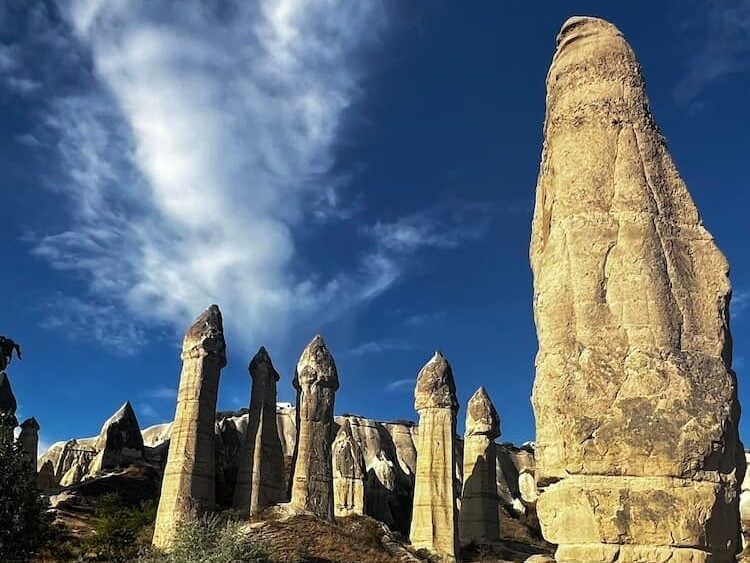 The fairy chimneys outside Göreme. Photo by Lucy Arundell 
