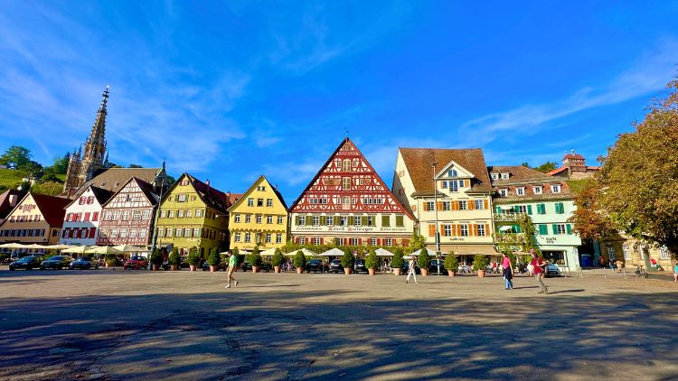 A square in Esslingen, Germany, near Stuttgart. Photo by Isabella Miller