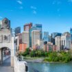 Calgary skyline along Bow River. Image from Canva