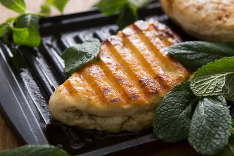 Grilled Halloumi cheese is a staple of Cypriot cuisine