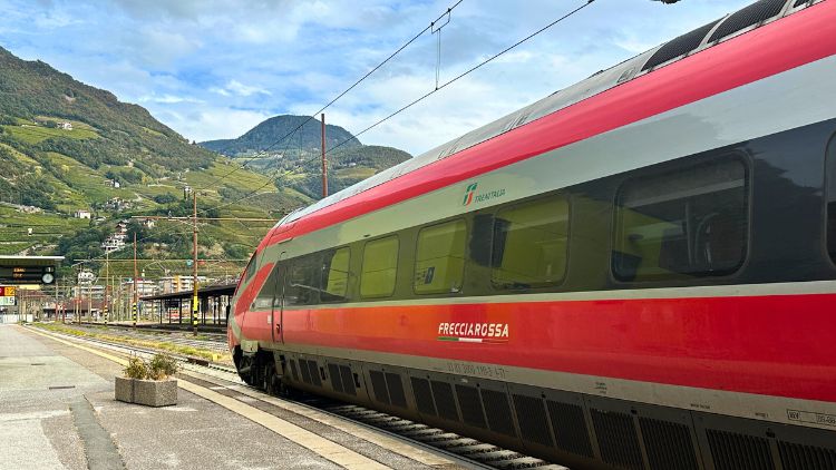 Eurail train in Italy. Photo by Isabella Miller