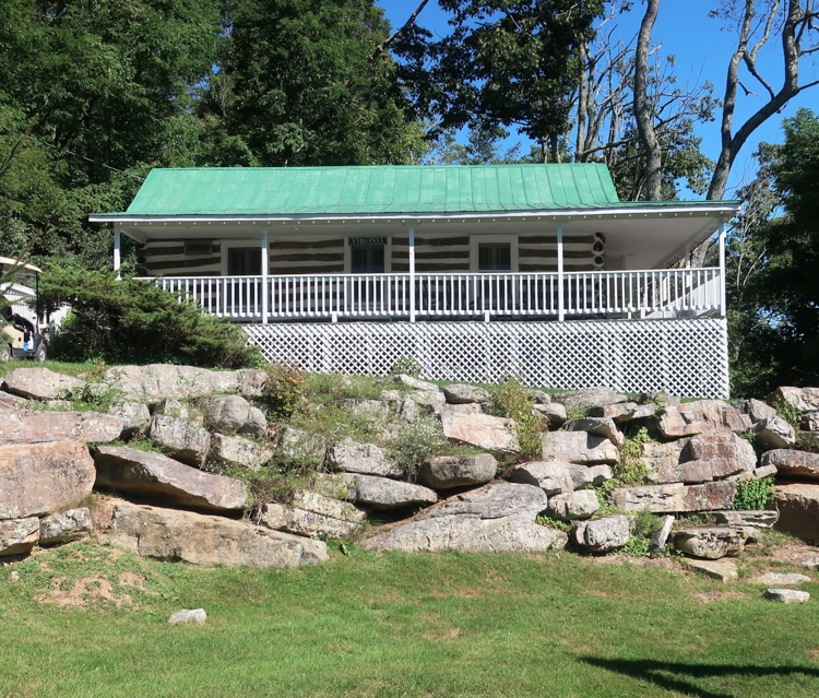 Baby’s Cabin, where the Houseman family stayed, is a big attraction at Kellerman’s Resort (Mountain Lake Lodge) in Pembroke, Virginia.