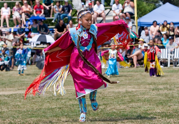 Young dancer at a powwow.
