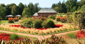Part of Biltmore’s 8,000 acres are comprised of six formal and informal gardens and a Conservatory. Photo by Frank Hosek