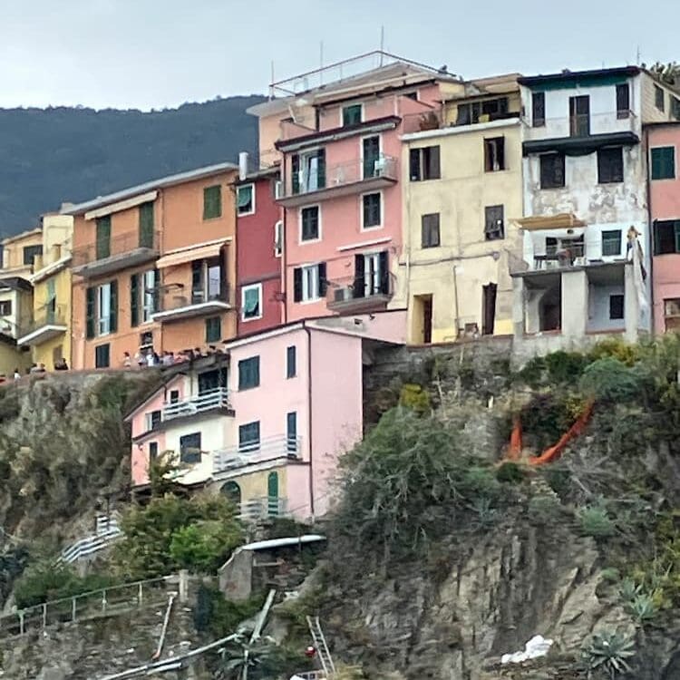 Picturesque houses in Vernazza. Photo by Mari S. Gold