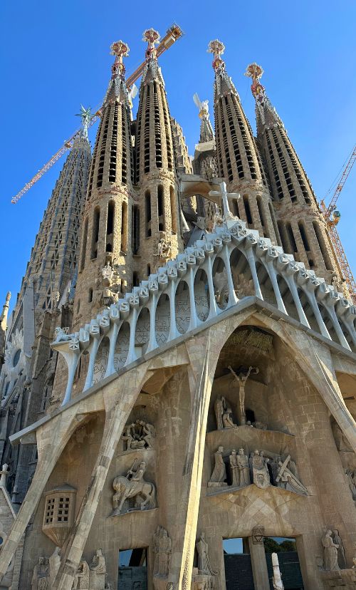 Sagrada Familia in Barcelona, Spain. Photo by Isabella Miller