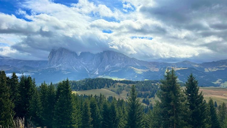 The view of the Dolomites in South Tyrol, Italy. Photo by Isabella Miller