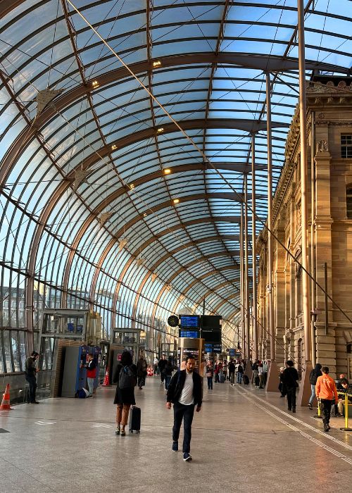 Train station in Strasbourg, France