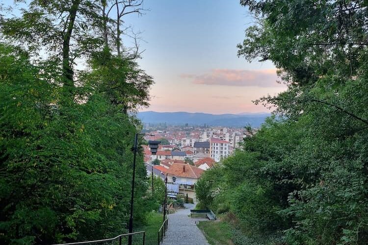 View of Ohrid from the hill fortress. Photo by Lucy Arundell