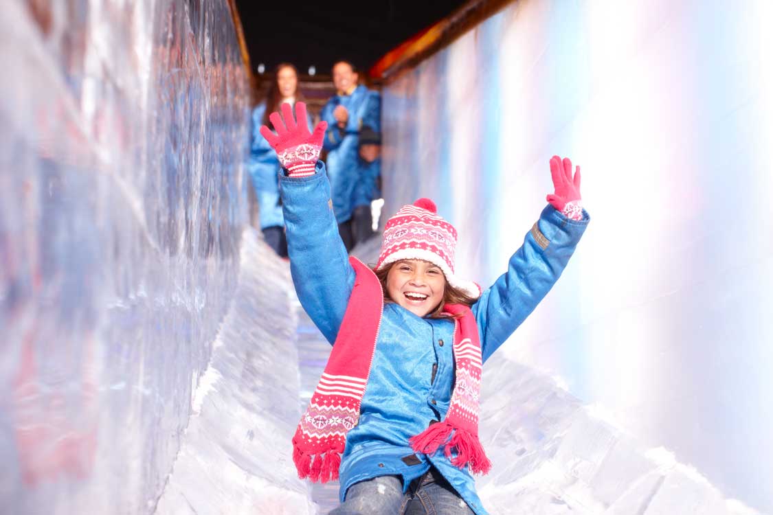 Ice slides at ICE! at Gaylord Rockies. Photo by Gaylord Rockies