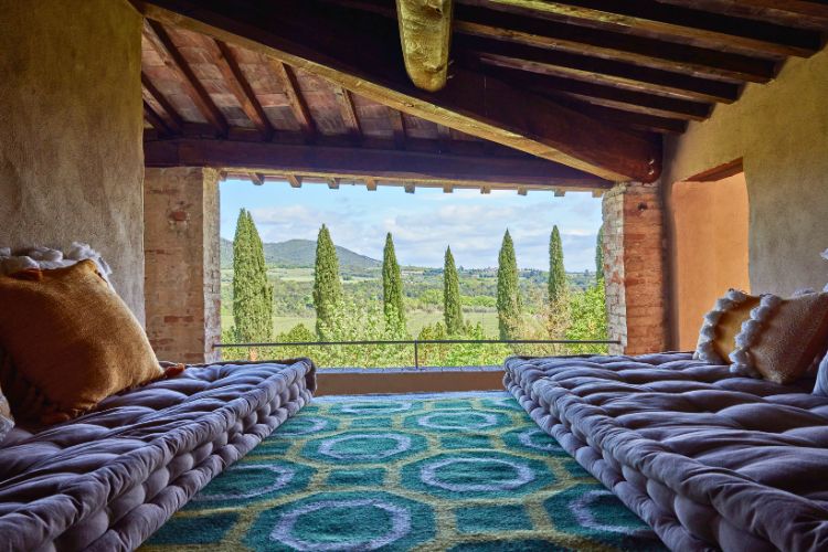 Alcova Signature Suite La Pieve. Photo courtesy of Borgo San Felice