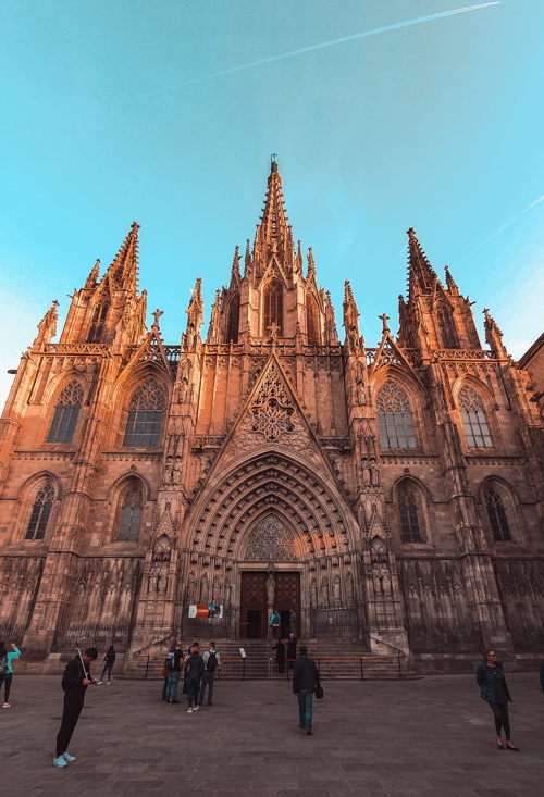 Barcelona Cathedral in Gothic Quarter