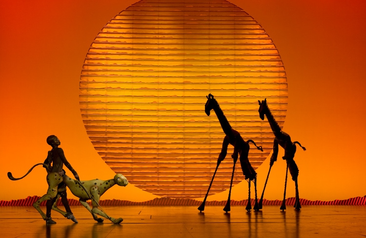 Broadway Shows The Lion King Circle of Life Cheetah and Giraffes