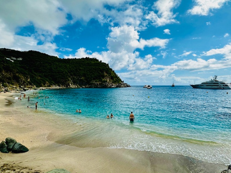 Shell Beach in Gustava on St. Barth’s