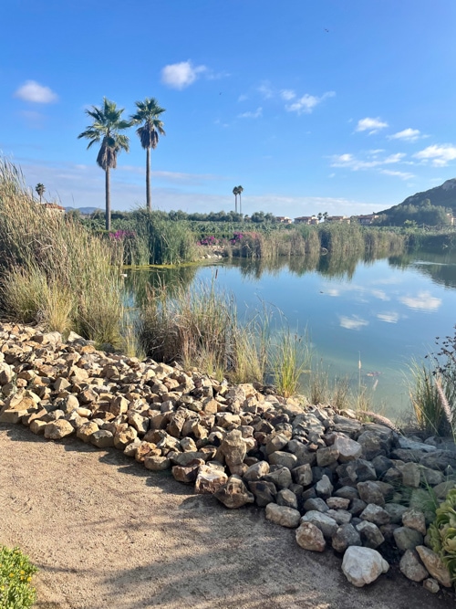 There are two picturesque lakes at El Cielo Resort and Winery