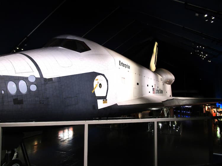 View the Space Shuttle prototype, the Enterprise, at the Intrepid Museum. Photo by Mary Casey-Sturk